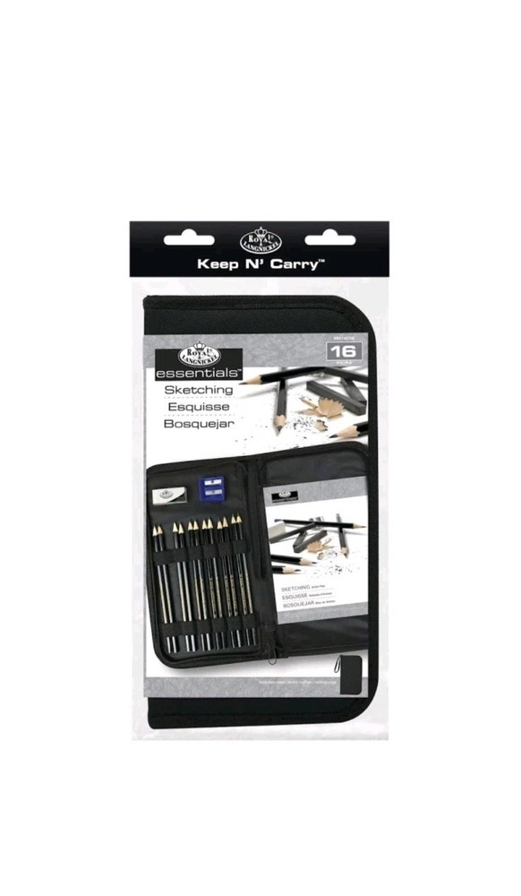 Royal & Langnickel Essentials Sketching Keep 'n' Carry Set (16pc)