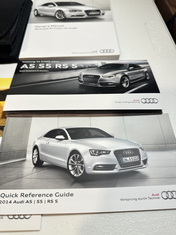 Audi A5/S5/RS5 Owners Manuals 2014 Complete Set