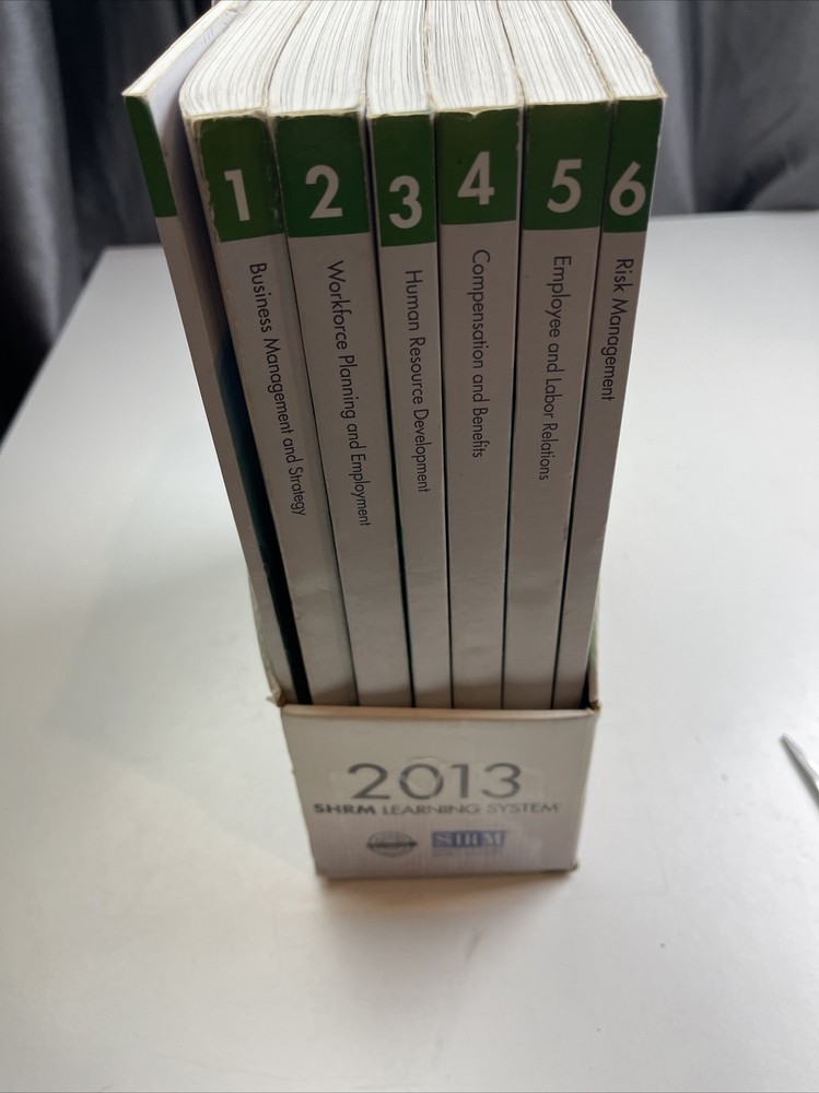 SHRM Learning System books 2013