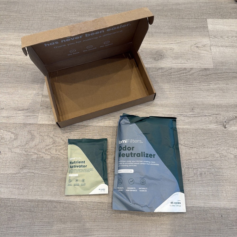 Lomi Odor Neutralizer And Nutrient Activator Essentials Replacement Kit - Sealed