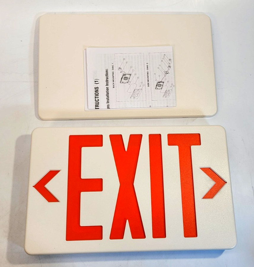 RP Lighting RXL5RW LED Exit Sign Red Letters Emergency Light UL Listed