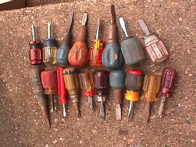 MIXED LOT Small/Stubby Handle Screwdrivers