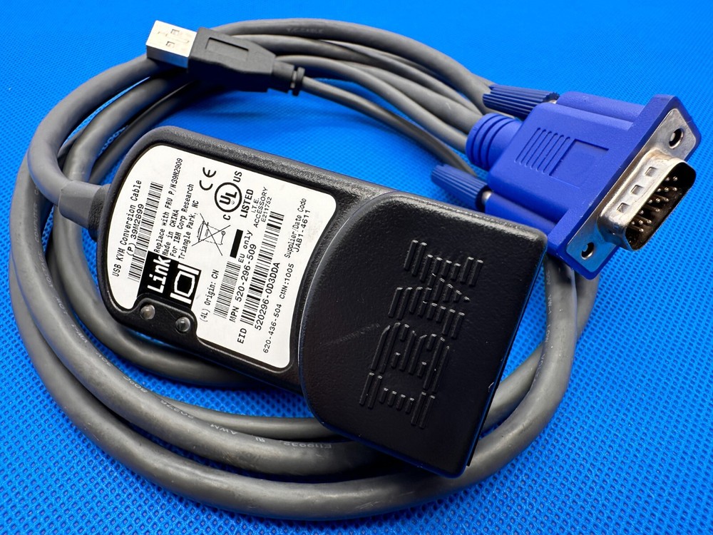 IBM USB KVM Switch Conversion Cable Adapter Module SIM POD 39M2899 39M2909