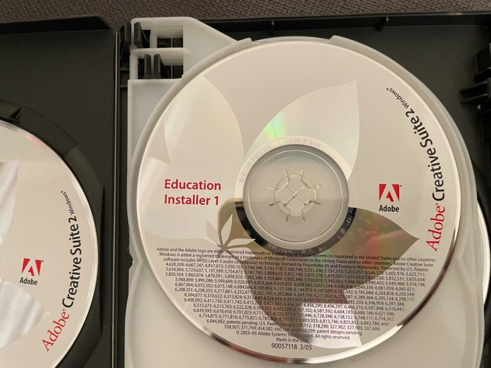 Adobe Creative Suite 2 Premium for Windows Education Disc Key Books in Box *READ