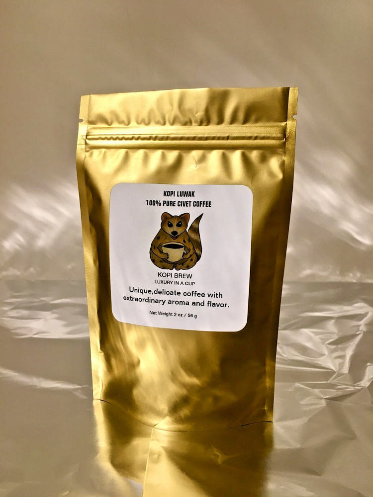 Kopi Luwak 100% Pure Civet Ground Coffee