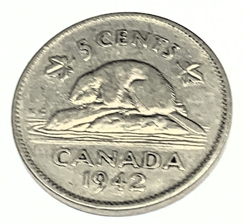 # C1670   CANADA    COIN,     FIVE CENTS   1942