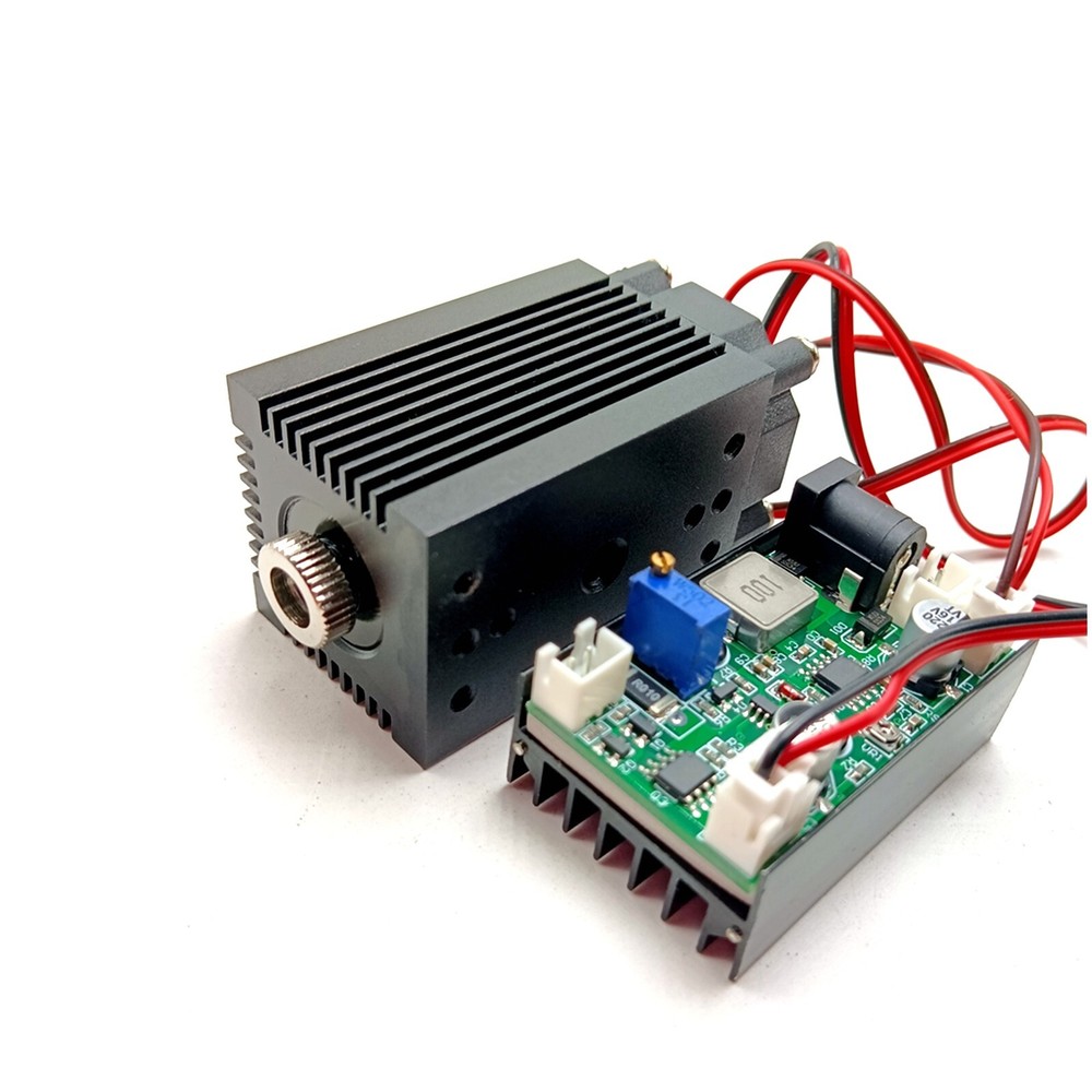 Focusable 532nm 100mw Green Dot Laser Diode Module 12V Driver TTL