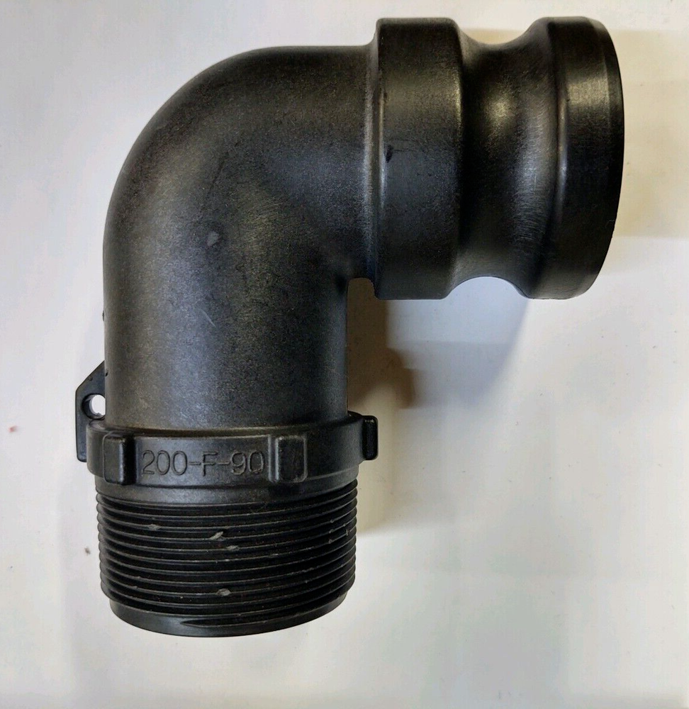 200F90 BANJO CAM LEVER COUPLING-BLACK POLYPROPYLENE