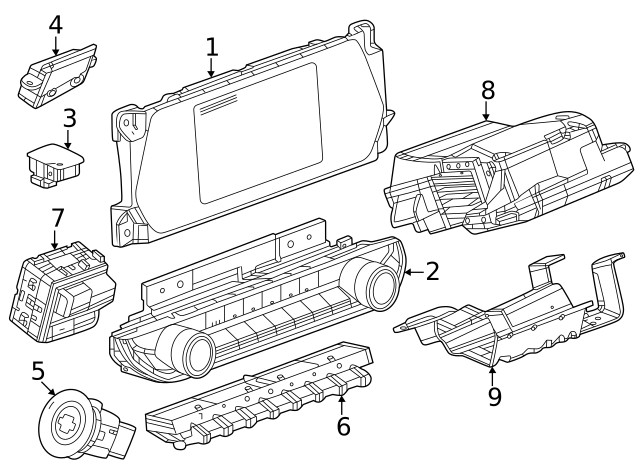 Genuine GM Dash Control Unit 86516186