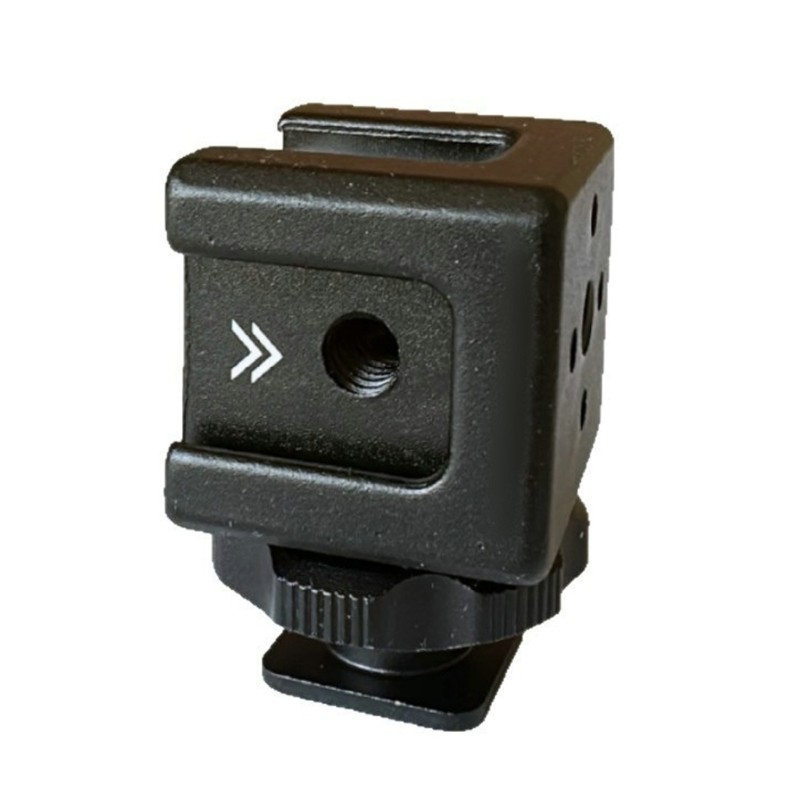 DSLR Camera Cold Shoe Adapter With Multiple Device Attachment Point