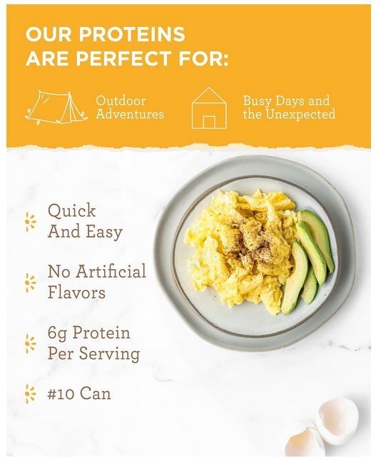 READYWISE - Simple Kitchen, Powdered Eggs, 72 Servings, Emergency Supply