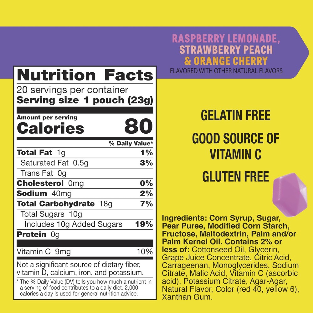 Gushers Fruit Flavored Snacks, Raspberry Lemonade, 20 Count (Pack of 1)
