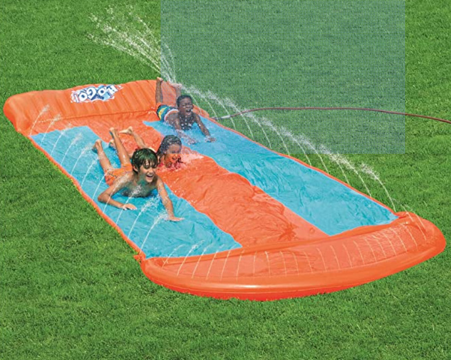 Triple Inflatable Water Slide | Includes Speed Ramp & Splash Landing 