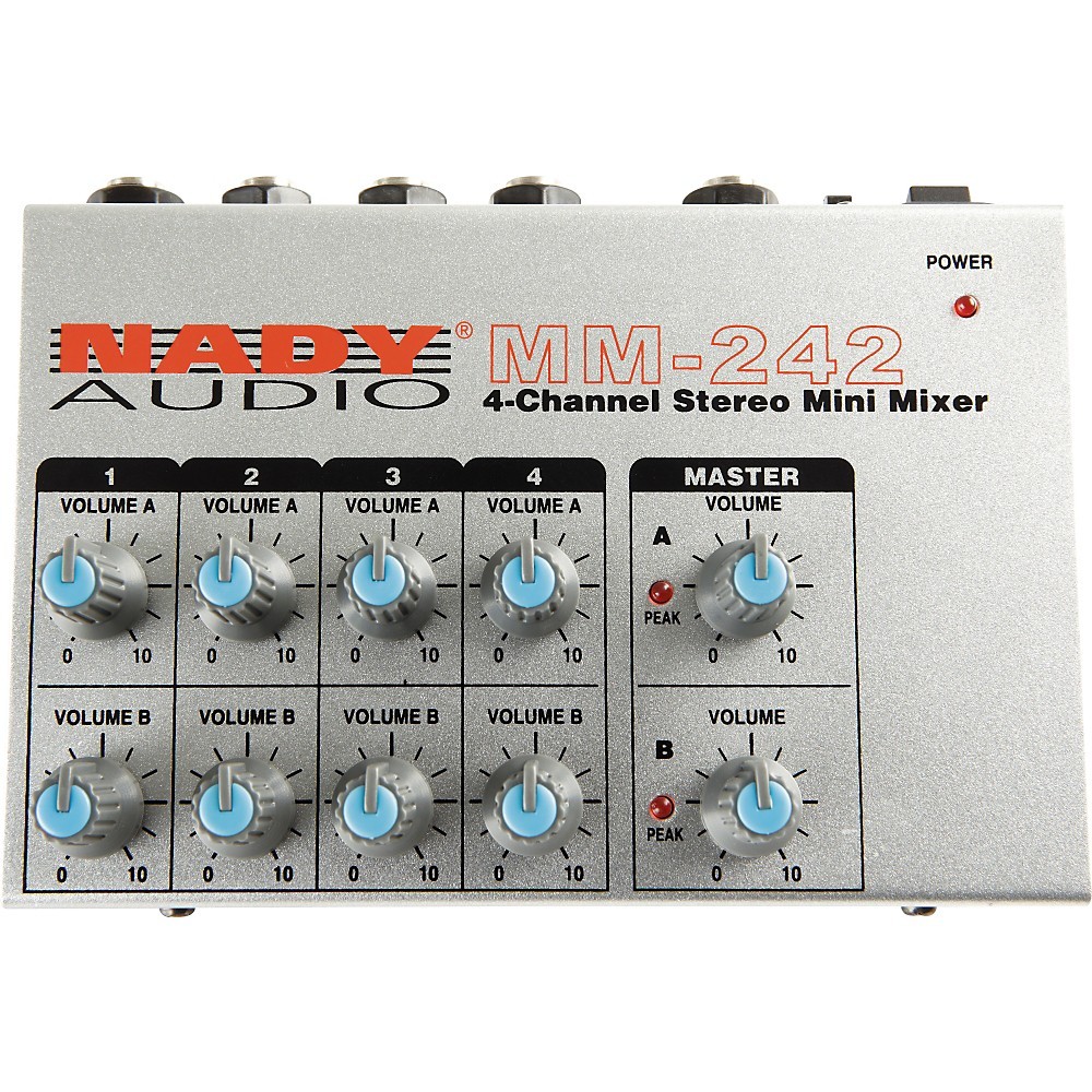 Nady MM-242 4-Channel Mini Mixer