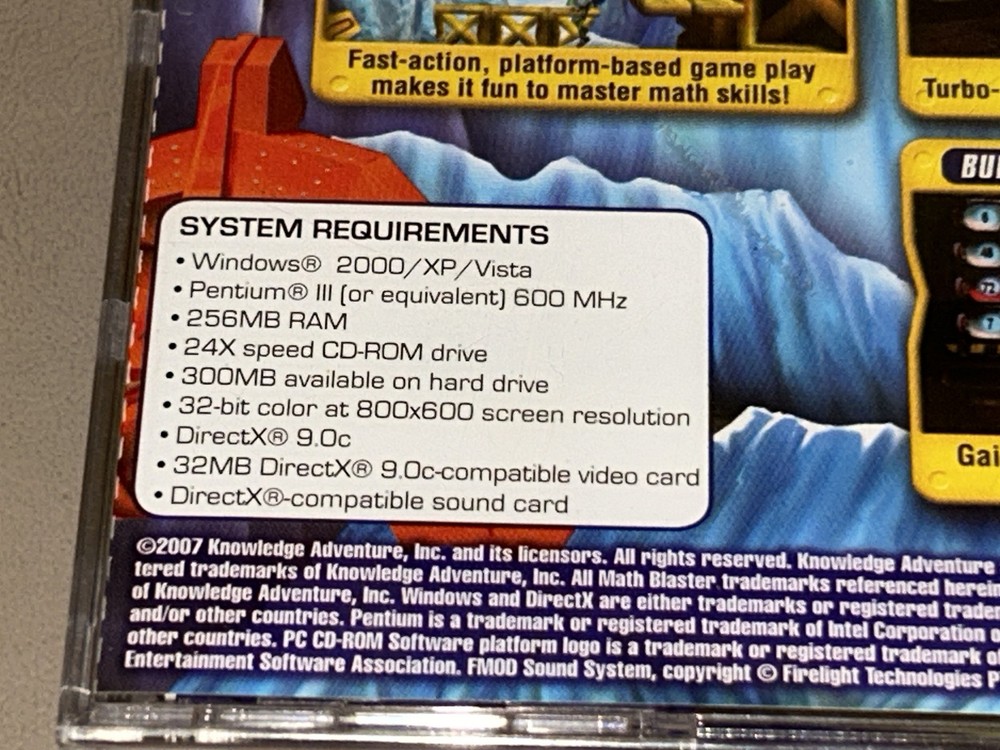 Math Blaster: Master the Basics - PC CD-ROM Scholastic Ages 6-12 (2007)