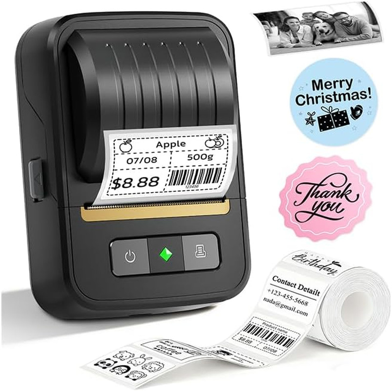 Label Makers, Label Maker Machine with Tape, Bluetooth Label Maker, Portable The