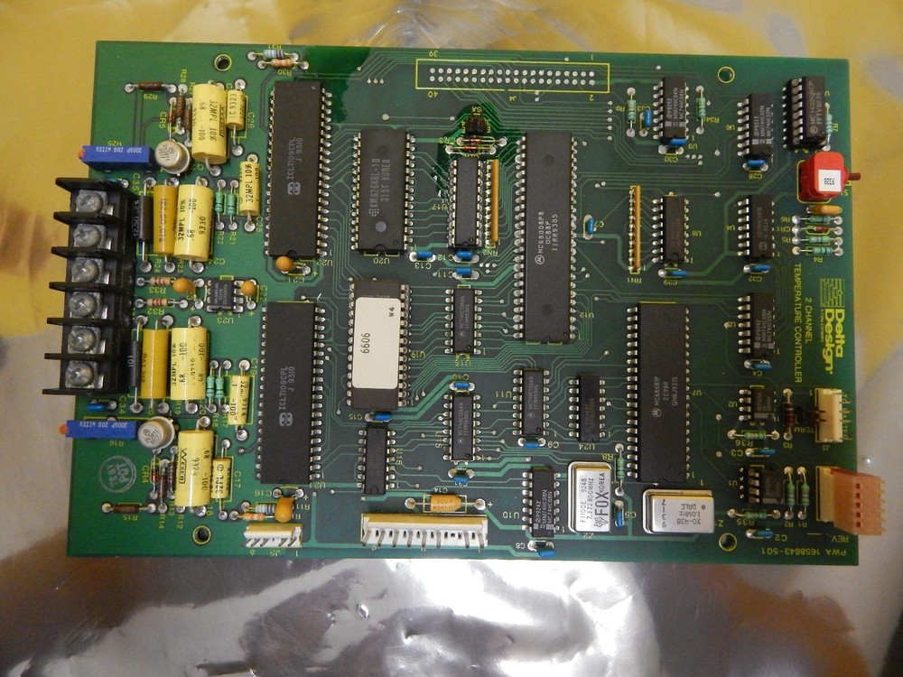 Delta Design 1658643-501 2 Channel Temperature Controller Board PCB Used Working