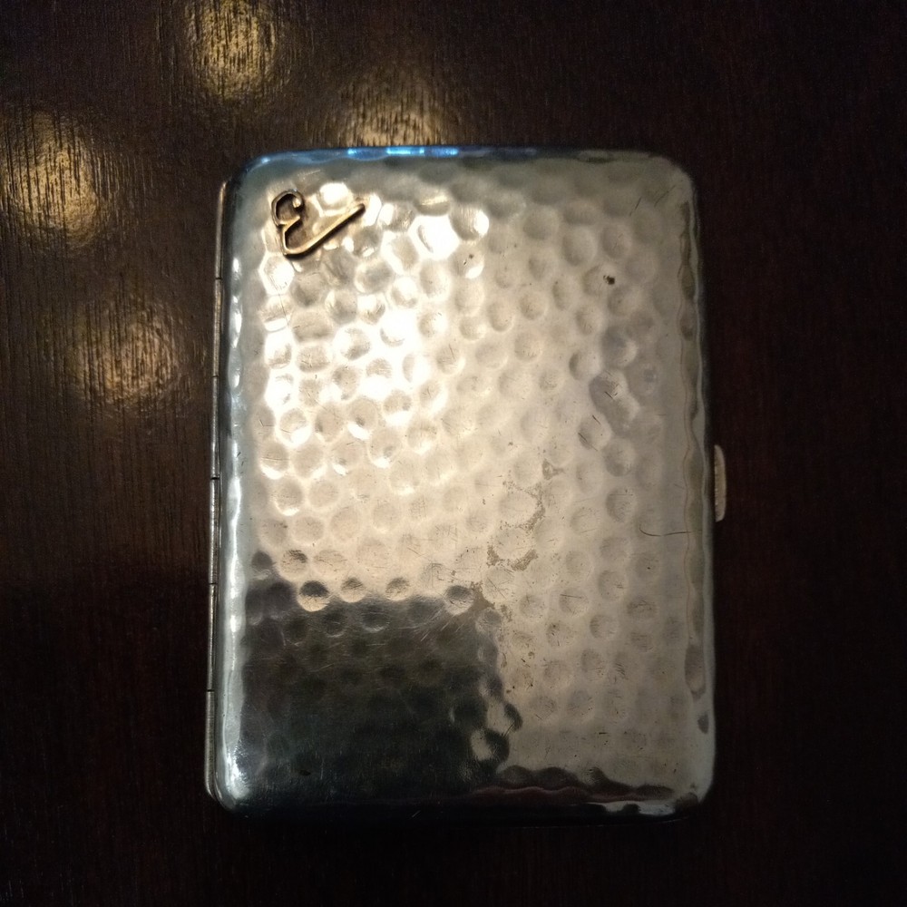 14k Gold + .800 Silver Cigarette Case From Prague. 1891-1901