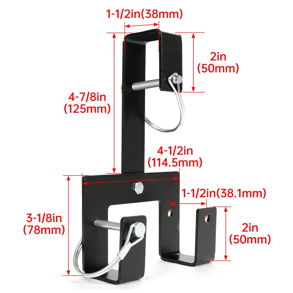 Universal Can Coupler Hitch Hook Construction 20 Inches Capacity Black Trash Can