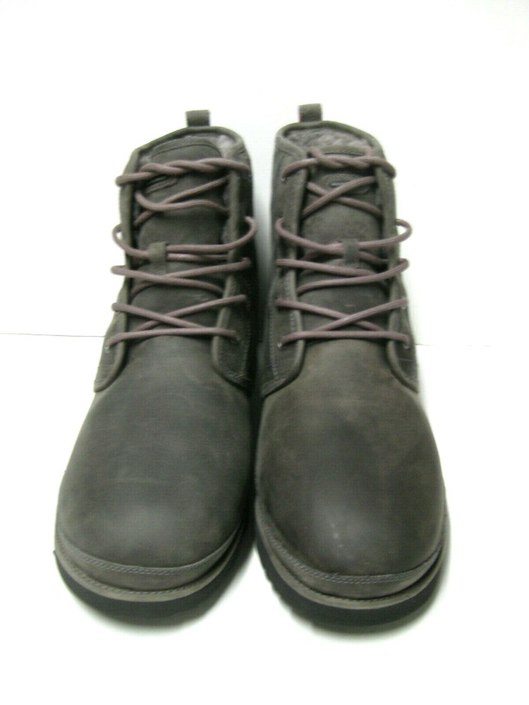 UGG HARKLEY WATERPROOF MEN BOOTS LEATHER CHARCOAL US ALL SIZE