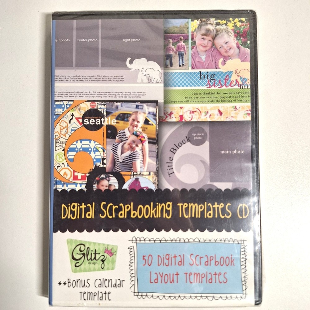 2 Glitz Design Digital Scrapbook CD Sets &Plus Free Creating Keepsakes DVD