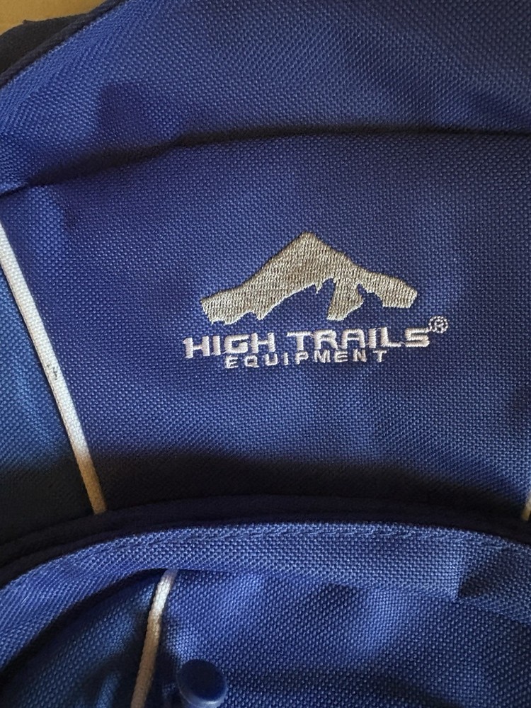 Hightrails Equipment blue backpack with front bungee cord 100%poly