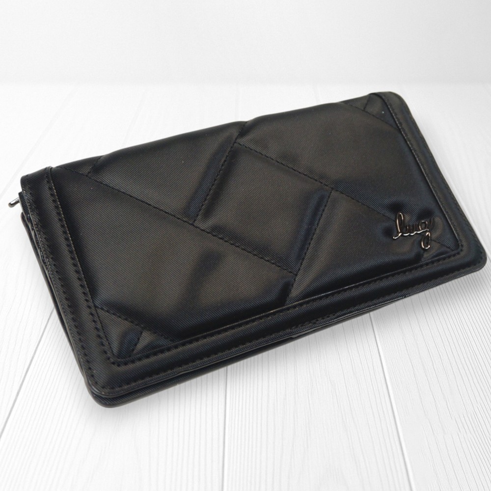 ❤️ Lug Surrey Black Satin Luxe VL RFID Wallet