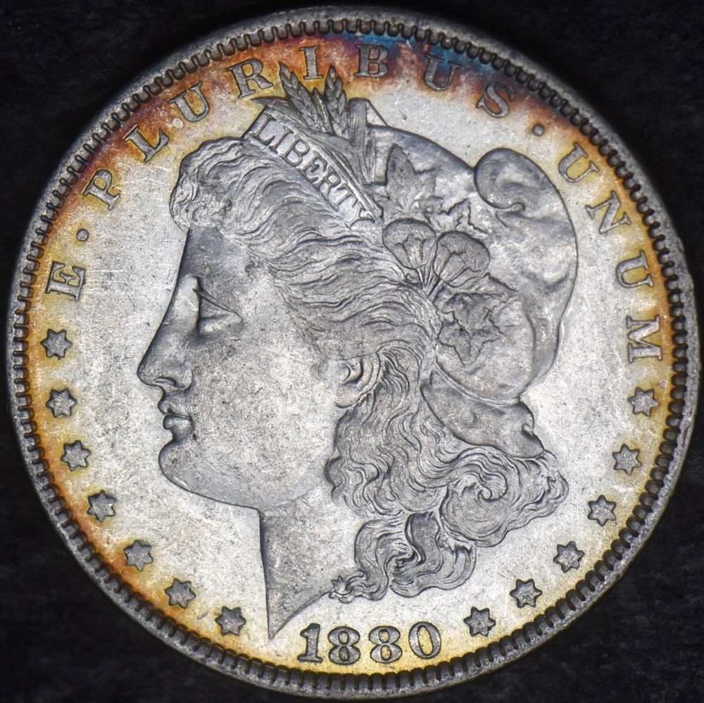 1880 Morgan Silver Dollar Toned - ✪COINGIANTS✪
