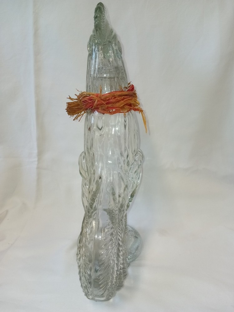 Vintage glass cockerel decanter [SF]