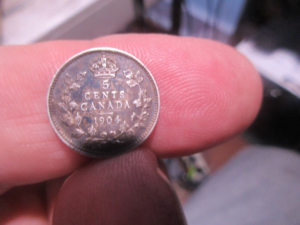 Canada - 1904 Sterling Silver Five Cents - Edward VII
