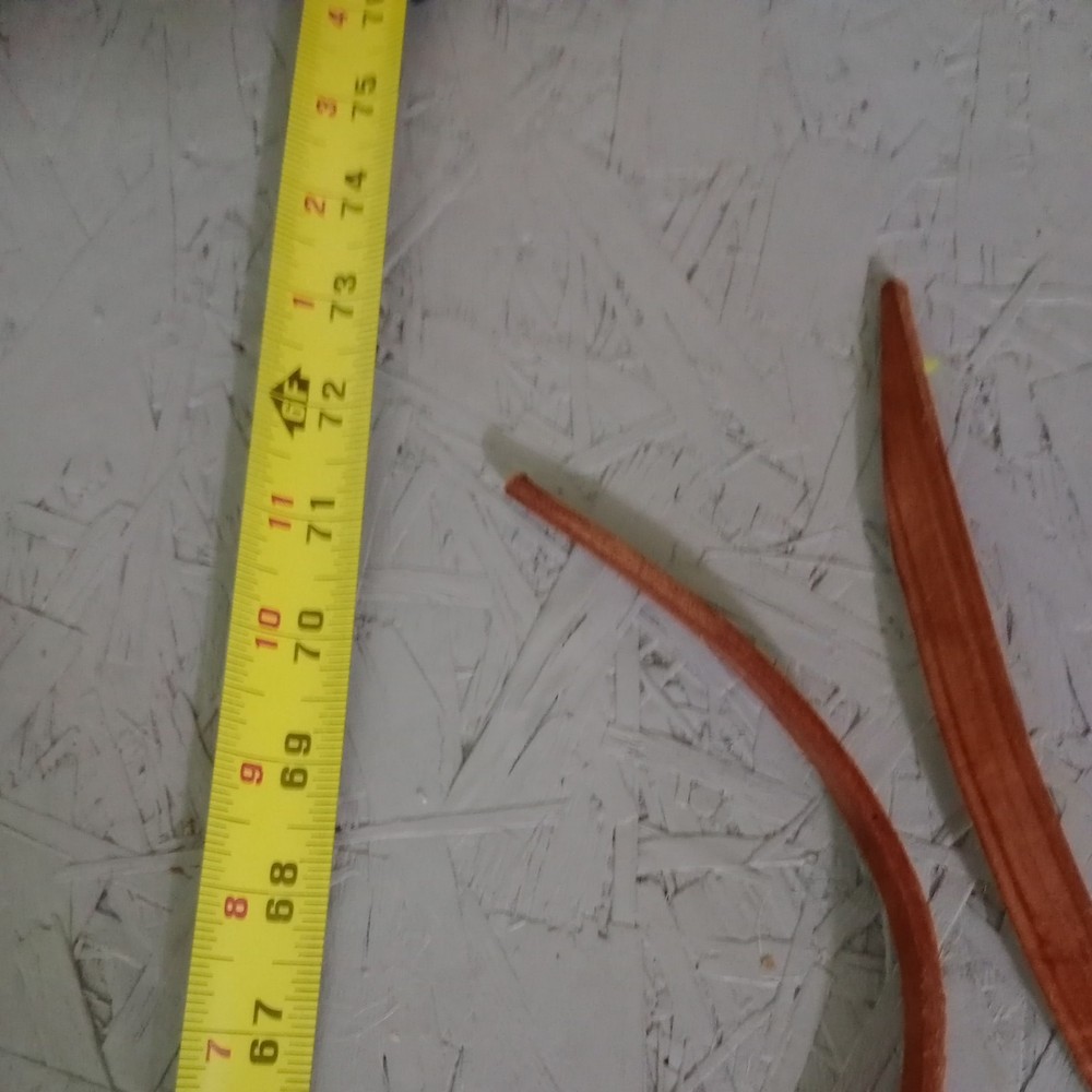 1/2" Brown Leather Western 6'Long ea. Split Reins