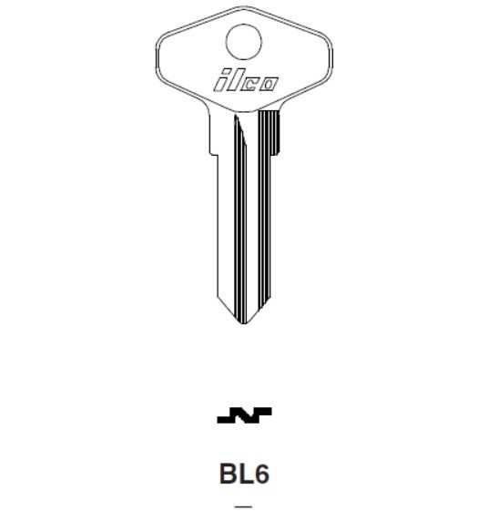 Ilco BL6 Jaguar Key Blank uncut (1 Pc)