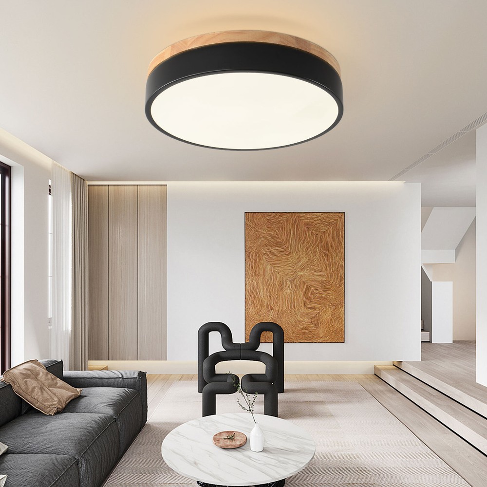 Dimmable LED Close to Ceiling Light Mount Ceiling Light Circle Lighting