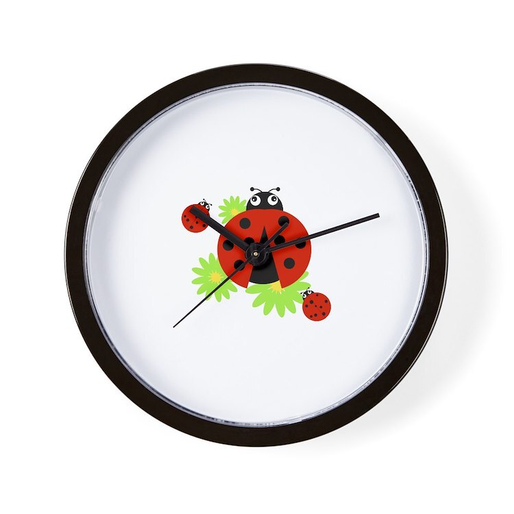 CafePress Ladybugs 10" Wall Clock (1403147995)