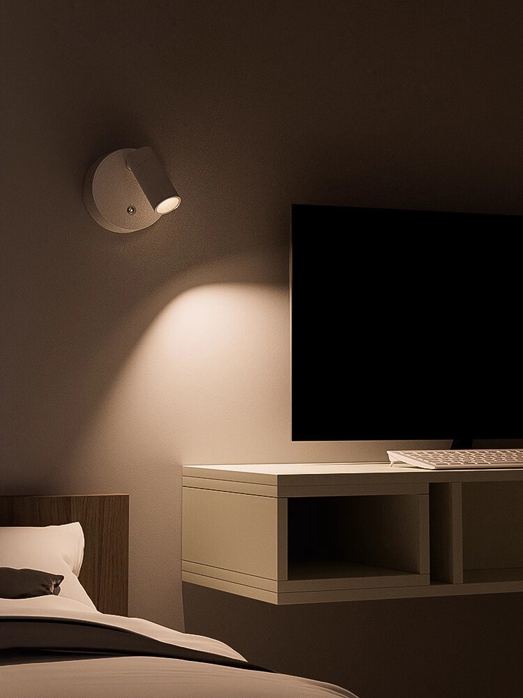 Dimmable LED USB Rechargeable Wall Light Cordless Bedside Lamp Picture Spotlight