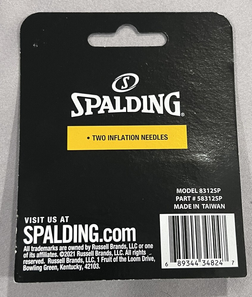SPALDING Inflation Needles 2 Pack NEW!