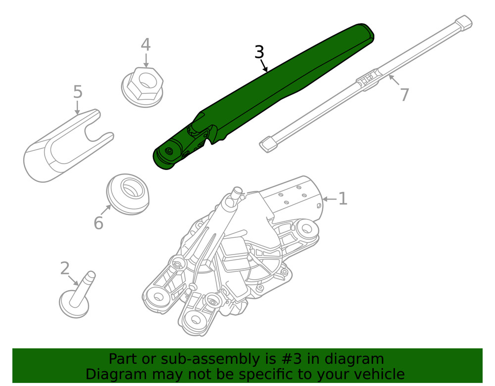 Genuine Ford Wiper Arm LJ8Z17526C