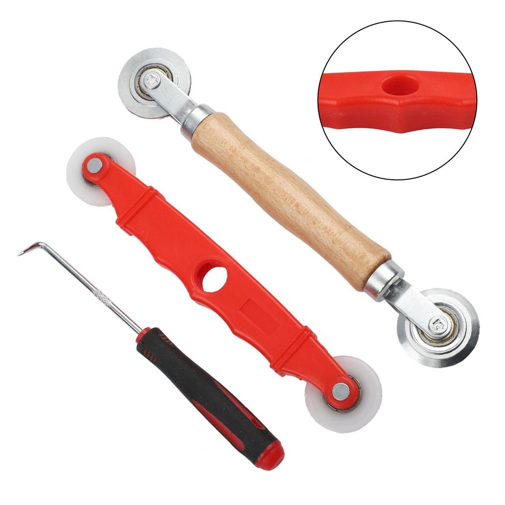 Window Screen Installation Kit 3pcs Multi Use Roller Tool for Mesh Replacement