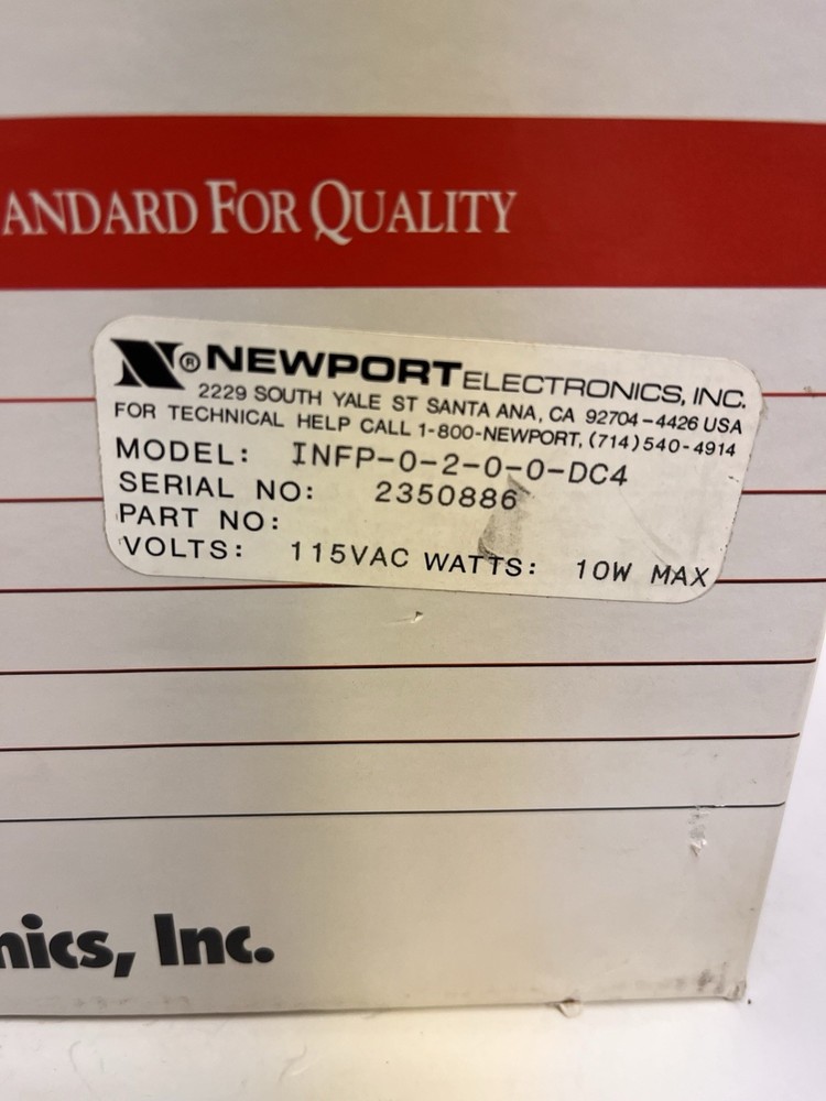 Newport Electronics -Infinity Digital Process Panel Meter Model:INFP-0-2-0-0-DC4