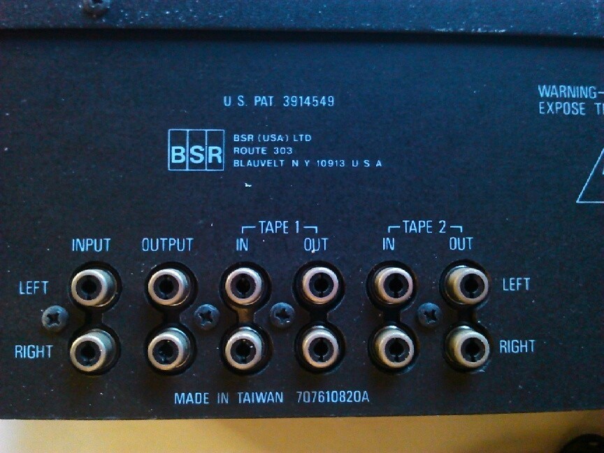 BSR 1100 STEREO FREQUENCY EQUALIZER