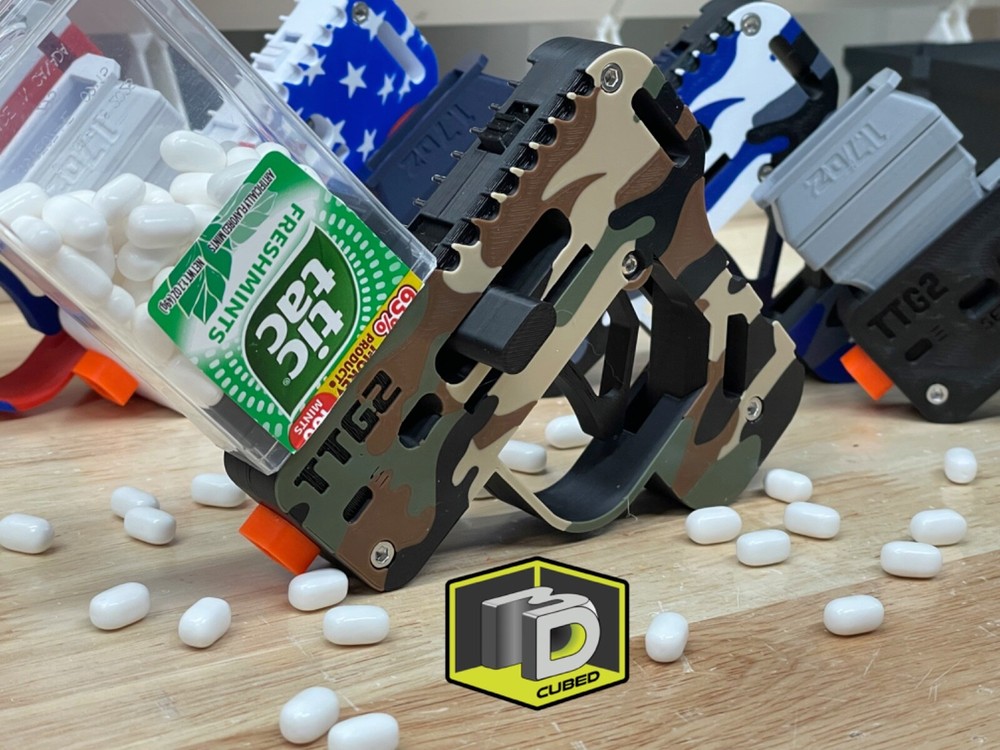 Solid Color Tic Tac Gun - Strongest Version - Fits 1.0 and 1.7oz Containers OT33