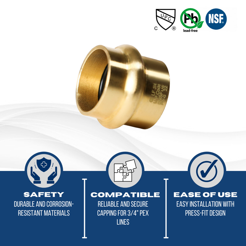 XFITTING 10 Pack 3/4" Press Plug