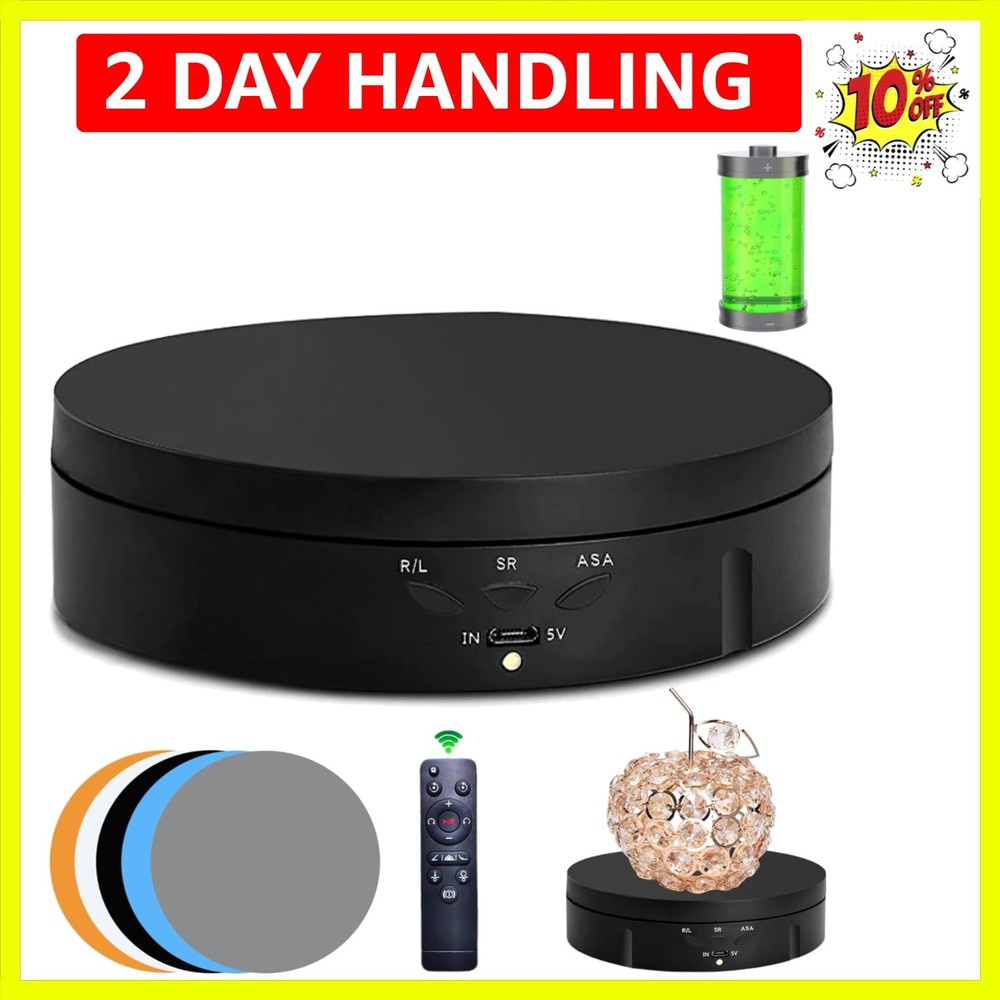 Motorized Rotating Display Stand, 5.74inch /22lbs Load, 360 Degree Electronic...