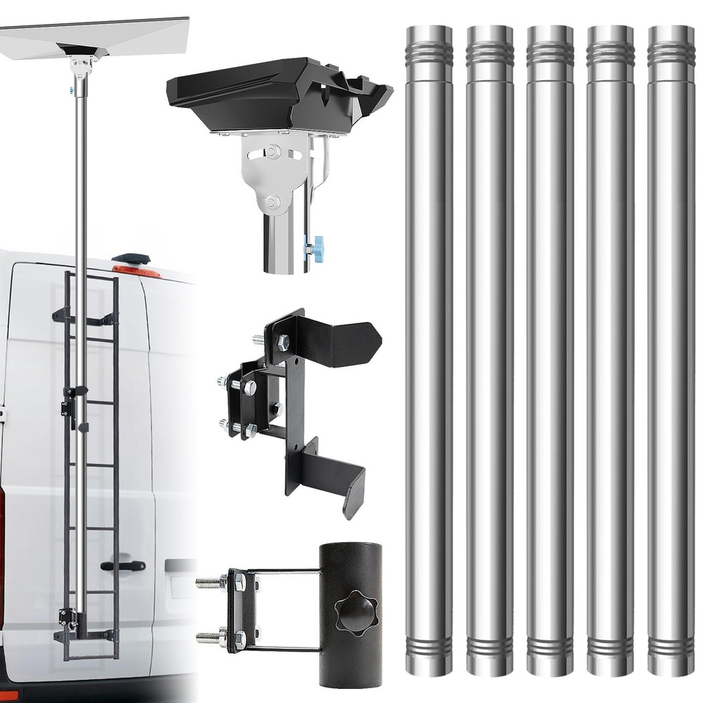 Starlink Gen 3 Pole Mount Kit - Adjustable Design for Easy Installation & Opt...