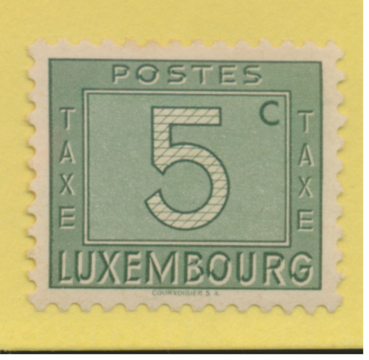 Luxembourg Stamp Scott #J23, Mint Hinged