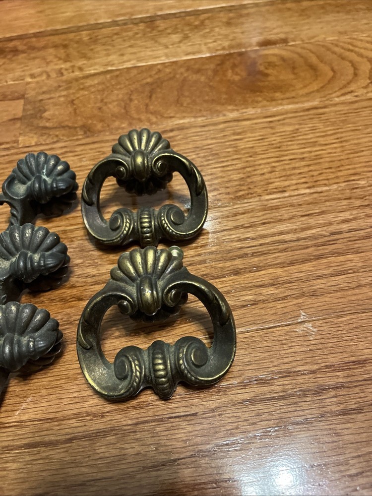 5 ANTIQUE DRESSER DRAWER PULLS