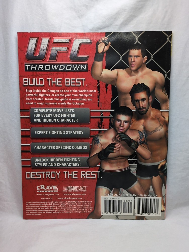 UFC Throwdown Official Strategy Guide Book