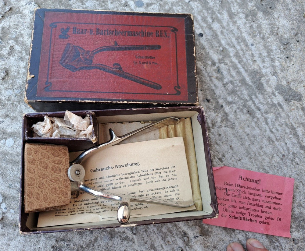 German vintage manual hair clipper Rex