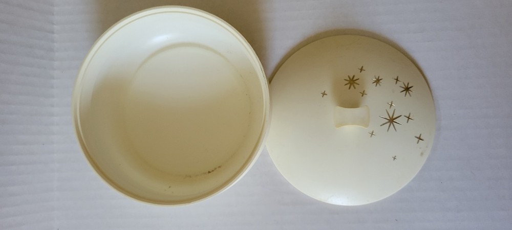 Vintage Avon Vanity Box Retro Dusting Powder Container Mid Century Decor Empty