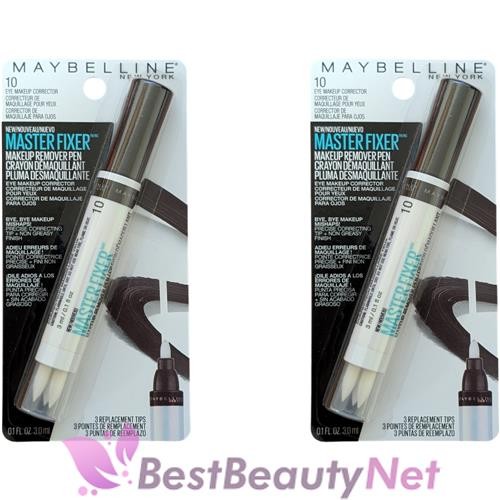 Maybelline Master Fixer Makeup Remover Pen 0.1oz / 3ml 2 Pack